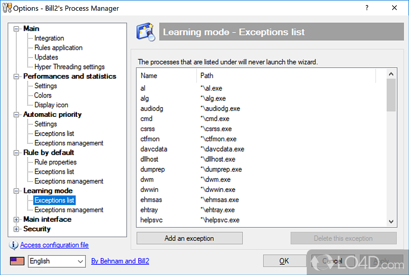 Bill2's Process Manager screenshot