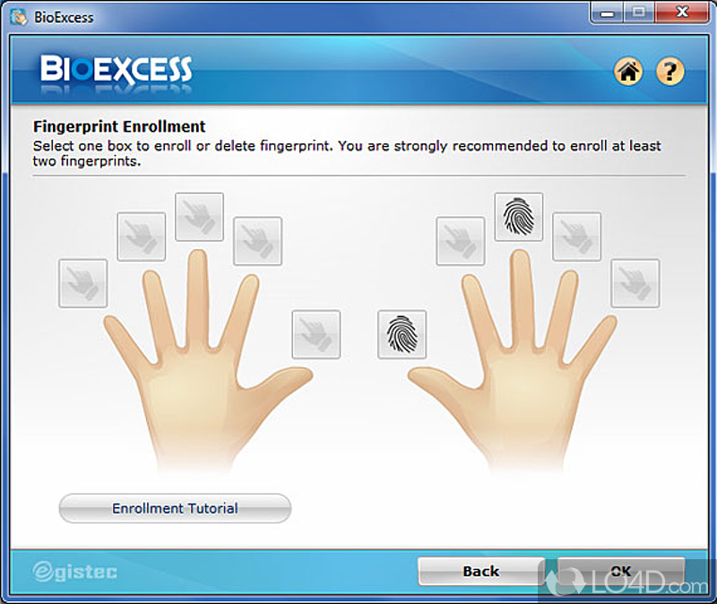 BioExcess: User interface - Screenshot of BioExcess