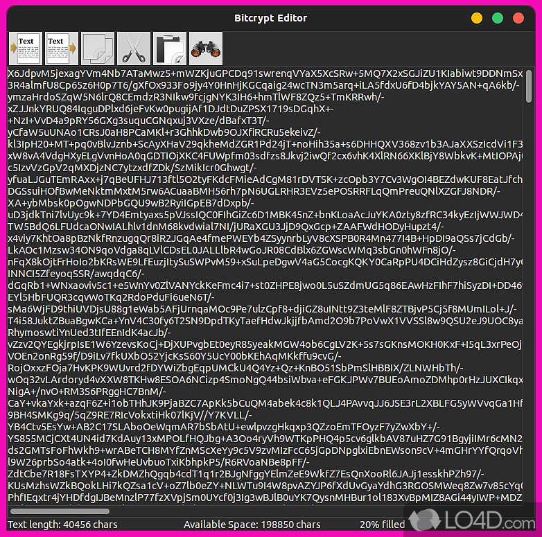 Intelligence community style encryption - Screenshot of BitCrypt