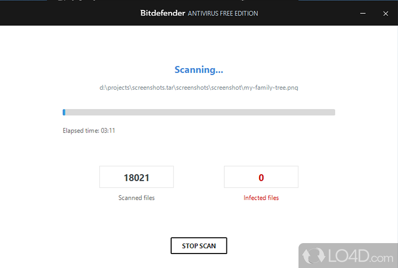 It doesn’t need any configuration - Screenshot of Bitdefender Antivirus Free