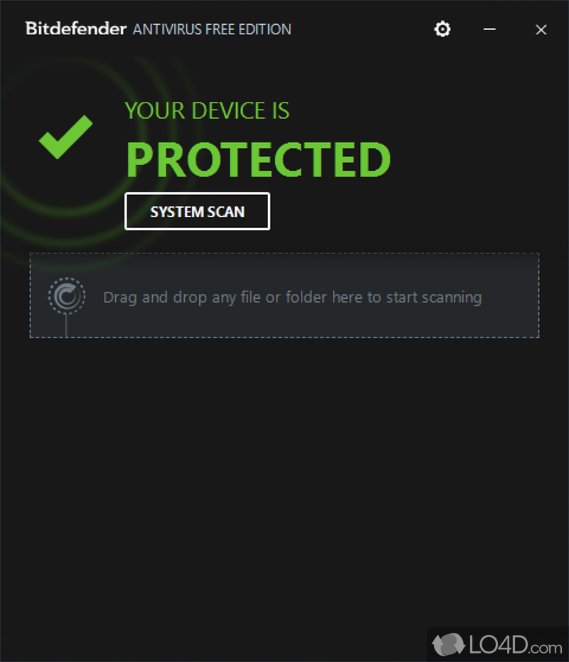Protection against malware - Screenshot of Bitdefender Antivirus Free