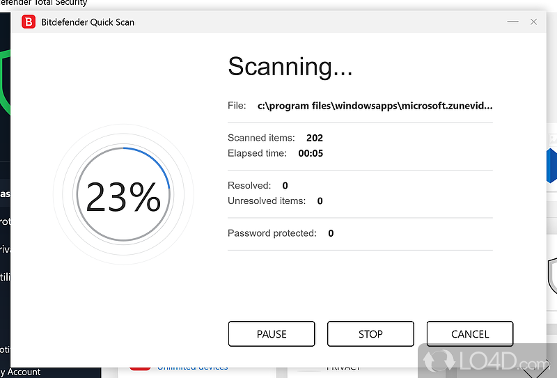Multiple scan modes and Autopilot - Screenshot of Bitdefender Total Security