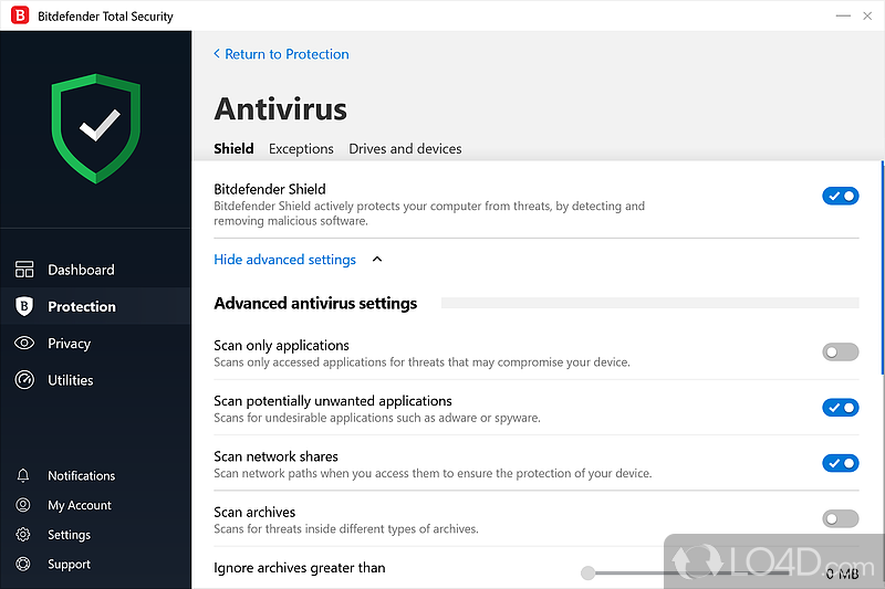 Bitdefender Total Security: Includes special - Screenshot of Bitdefender Total Security