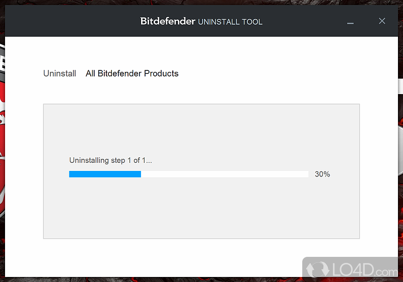 Bitdefender Uninstall Tool: Performance - Screenshot of Bitdefender Uninstall Tool