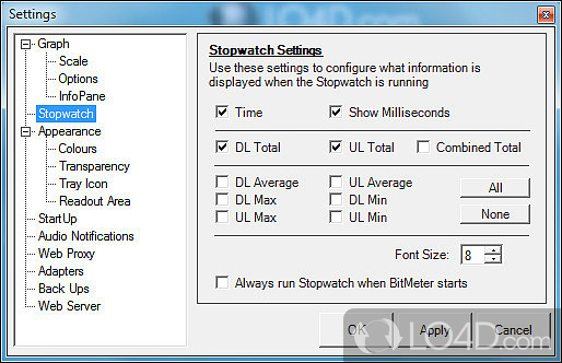 bitmeter 2 appears in tray but not on desktop