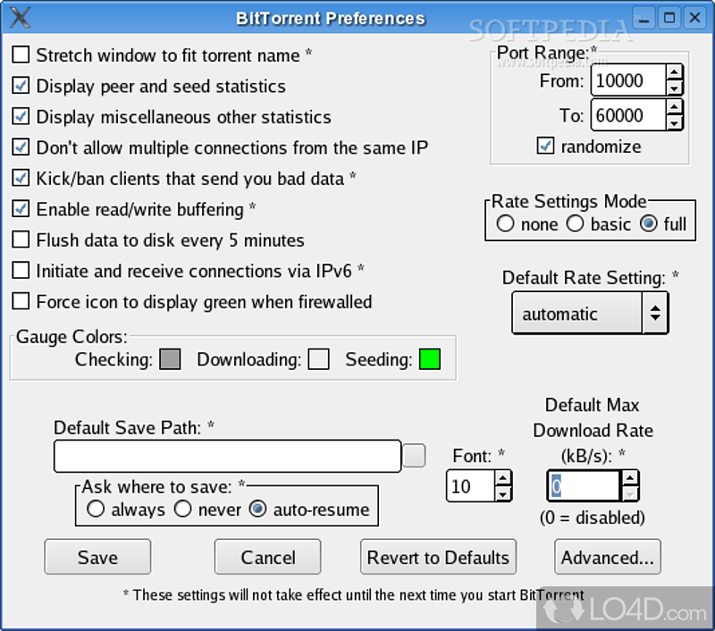 Compact, fast and user friendly bit-torrent client - Screenshot of BitTornado