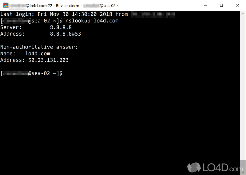 Remote control and SSH port forwarding - Screenshot of Bitvise SSH Client