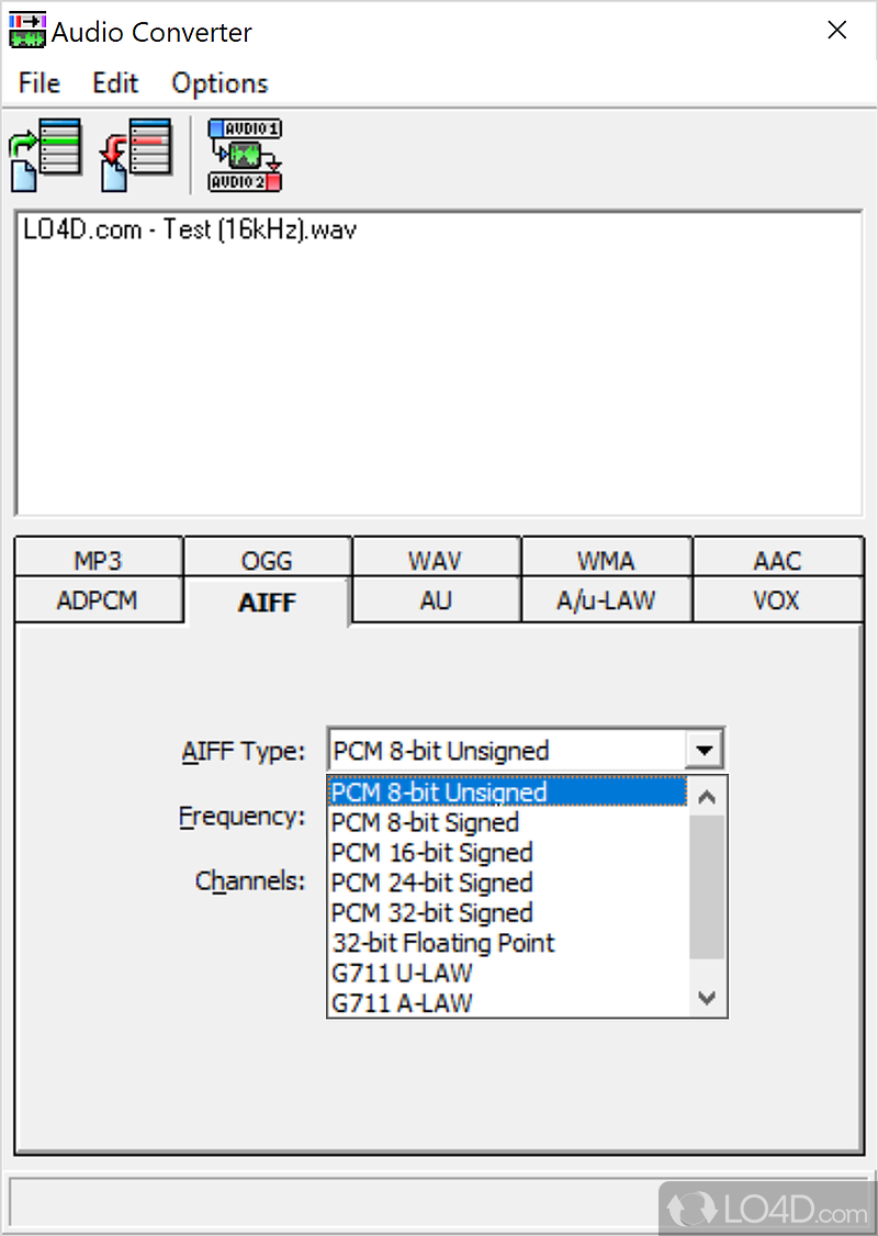 Audio editing features - Screenshot of Blaze Media Pro