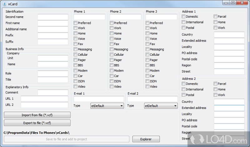 Bluetooth Phone Transfer Software: User interface - Screenshot of Bluetooth Phone Transfer Software