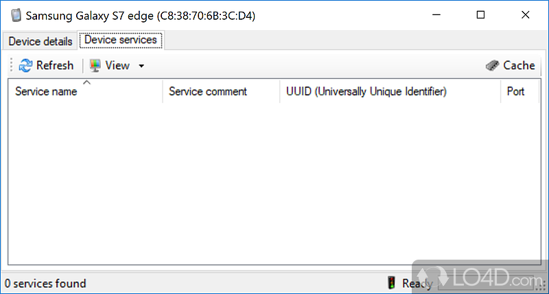 Bluetooth network scanner for Windows SP1 with - Screenshot of Bluetooth Scanner