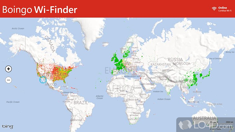 Support for multiple platforms - Screenshot of Boingo Wi-Finder