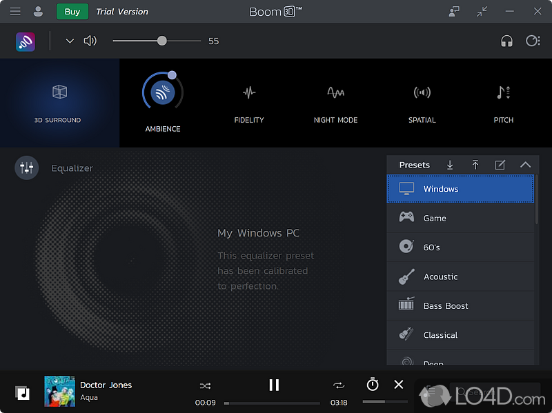 A tool designed for the standard user - Screenshot of Boom 3D