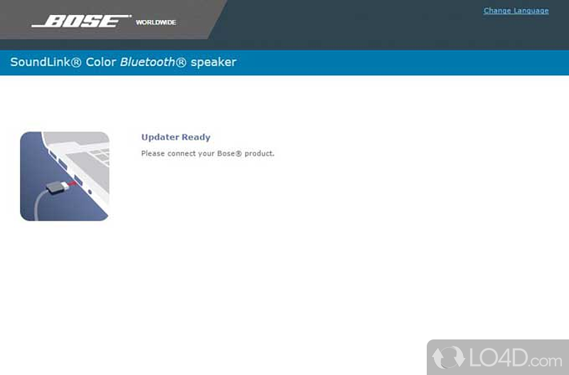 Provides the ability to install firmware updates on Bose Bluetooth products - Screenshot of Bose Updater