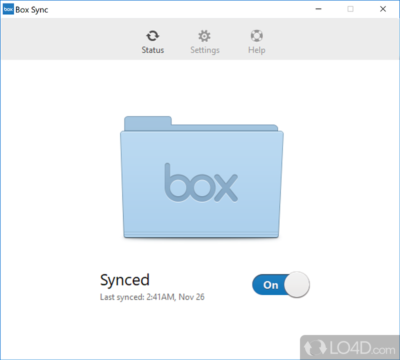 Upload documents to your cloud account and access them from anywhere you want - Screenshot of Box Sync