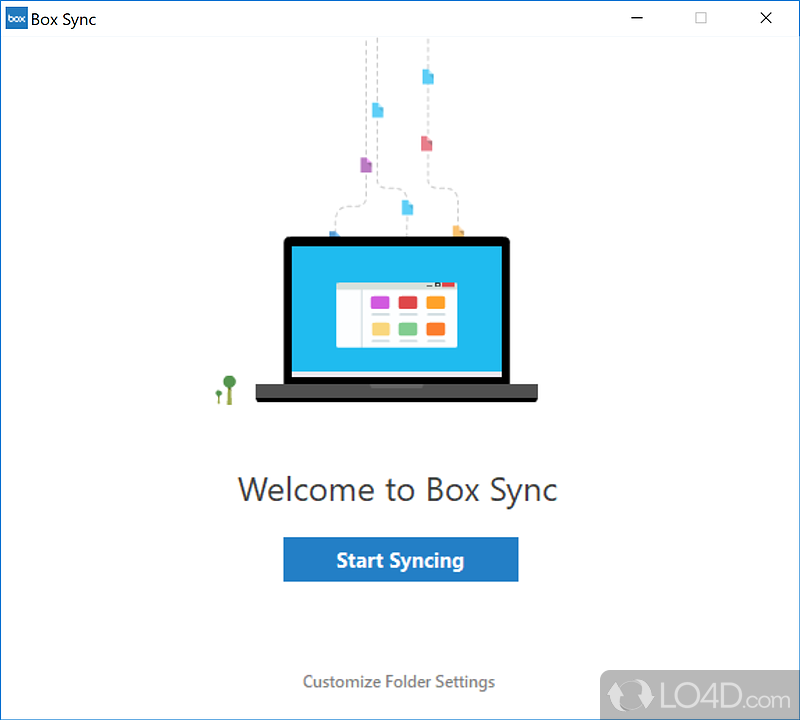 Straightforward and intuitive usage - Screenshot of Box Sync