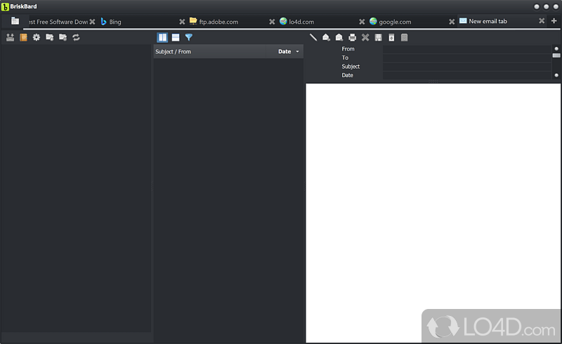 RSS and Atom feeds - Screenshot of BriskBard