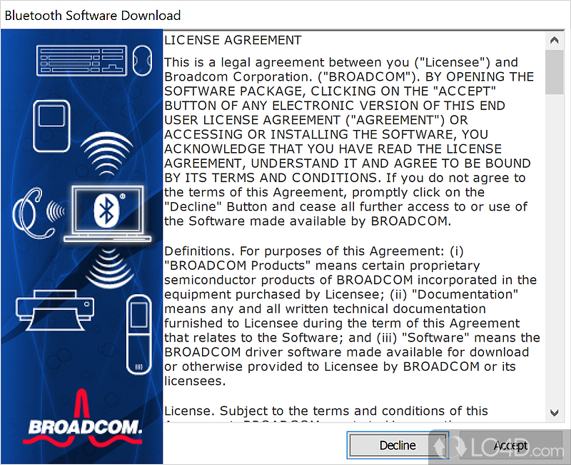 Wireless Technology for a Range of Devices - Screenshot of Broadcom Bluetooth