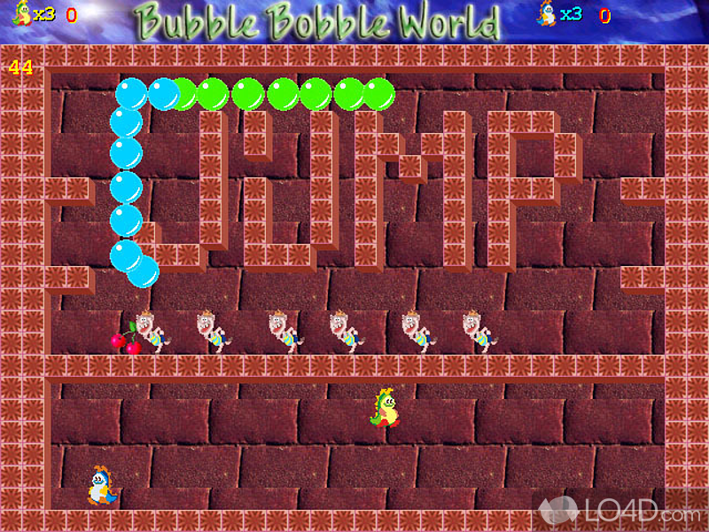 Remake of a popular classic game Bubble Bobble - Screenshot of Bubble Bobble World