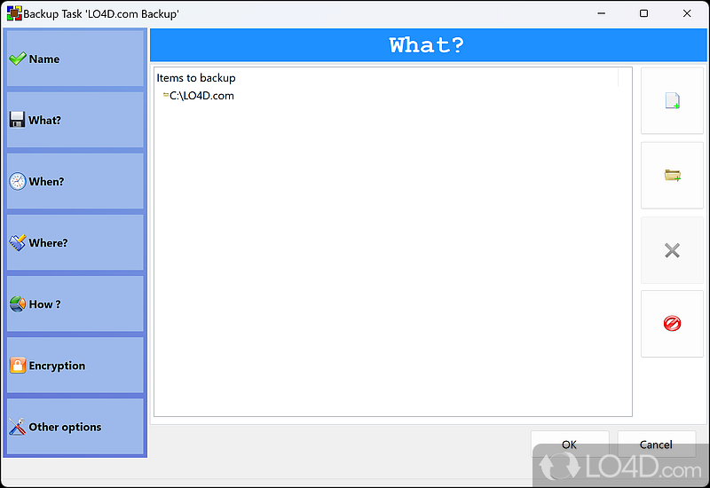 Intuitive design and quick task setup - Screenshot of BUtil