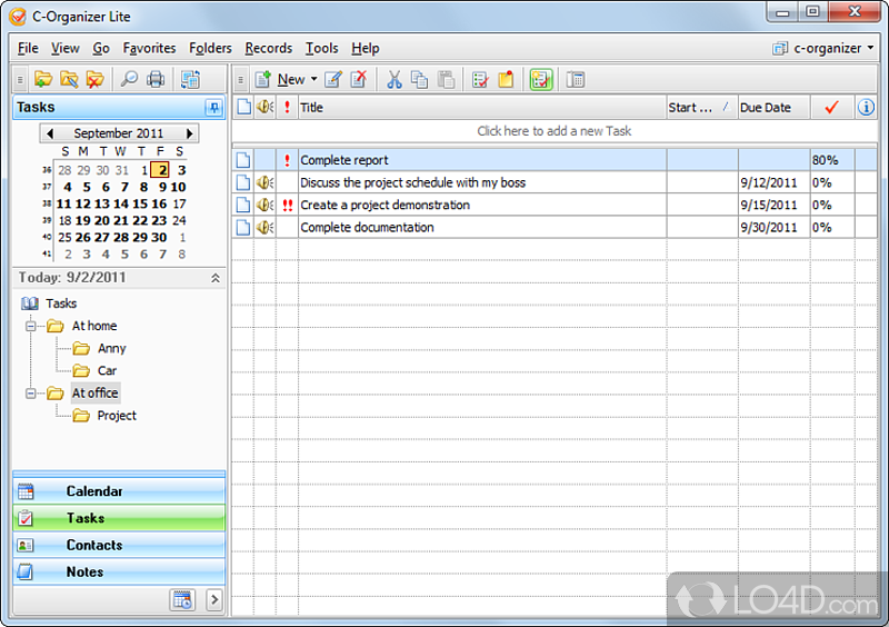 C-Organizer Lite screenshot