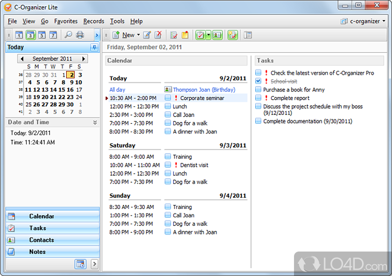 C-Organizer Lite screenshot