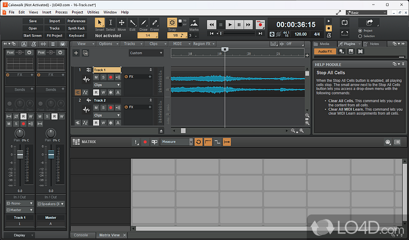 Additional features - Screenshot of Cakewalk