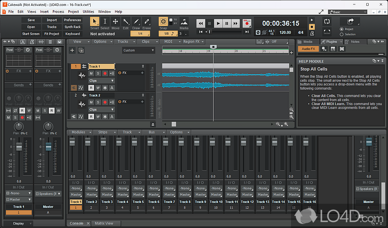 Comprehensive music creation tool - Screenshot of Cakewalk