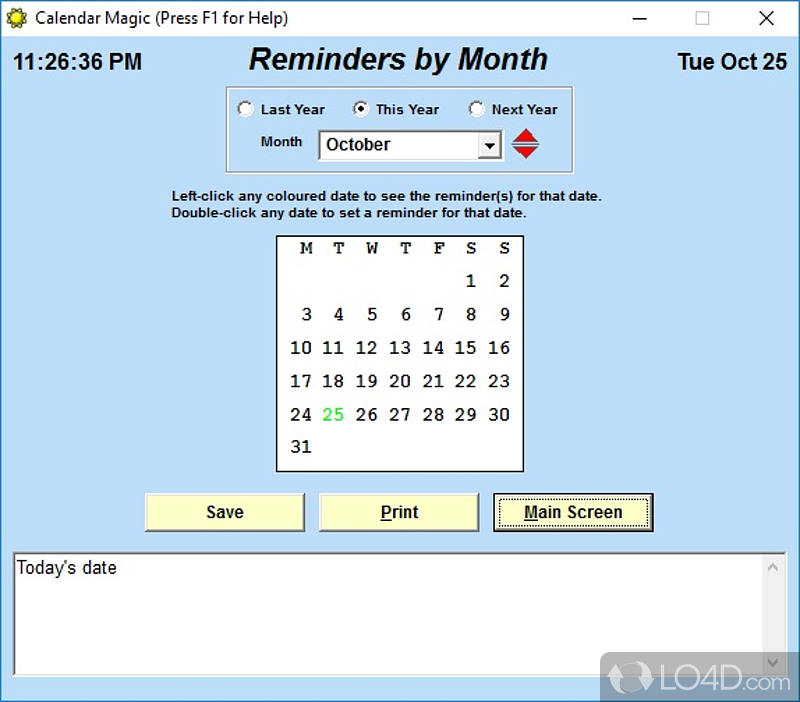Entertaining and informative calendar app - Screenshot of Calendar Magic