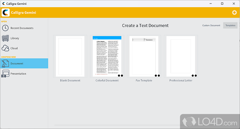 Document creator and editor like OpenOffice or MS Office - Screenshot of Calligra Suite