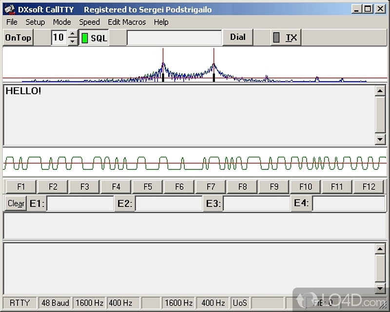 Communicate with phone TTY / TDD devices with a sound card - Screenshot of CallTTY