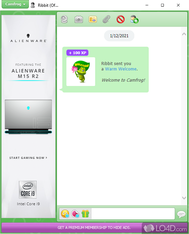 Parental control mode, privacy options, video and audio control - Screenshot of Camfrog