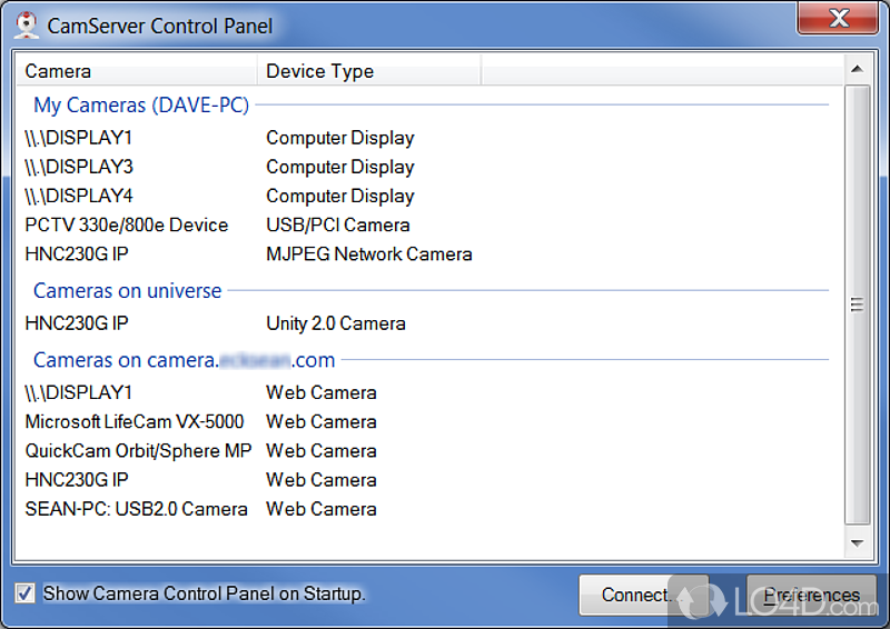 Find out who is using computer and why, or simply turn webcam into a surveillance unit - Screenshot of CamServer