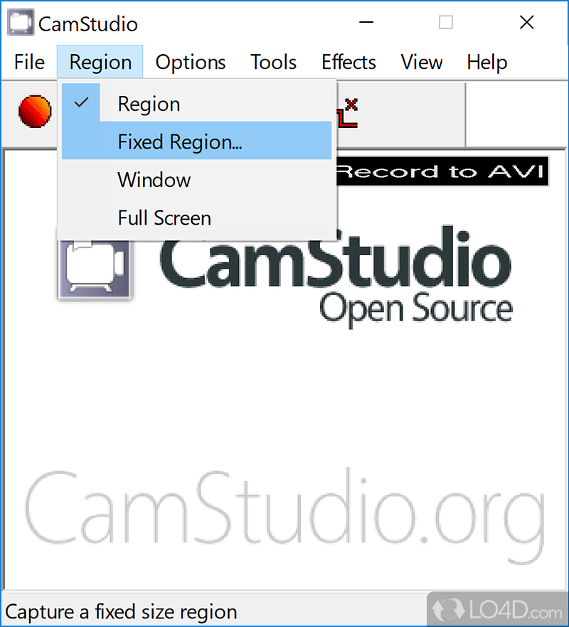 An easy-to-use screen recorder - Screenshot of CamStudio