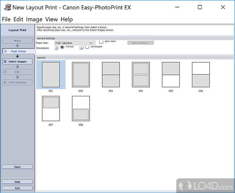 Canon Easy-PhotoPrint EX screenshot