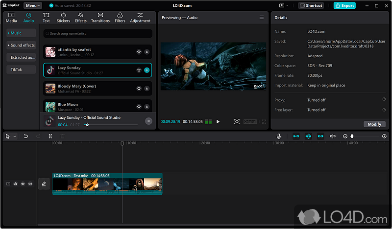 A video editor for all - Screenshot of CapCut