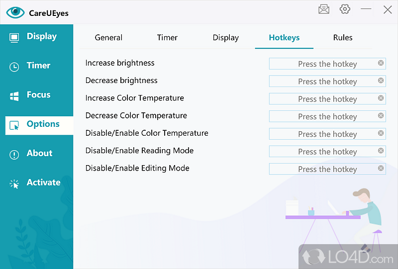 Solution For Eye Strain  - Screenshot of CareUEyes