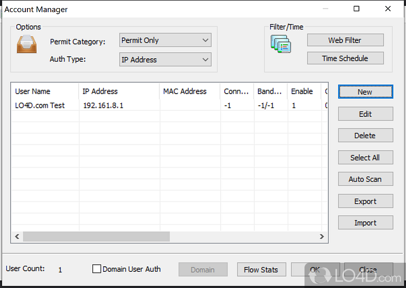 Easy-to-use yet powerful - Screenshot of CCProxy