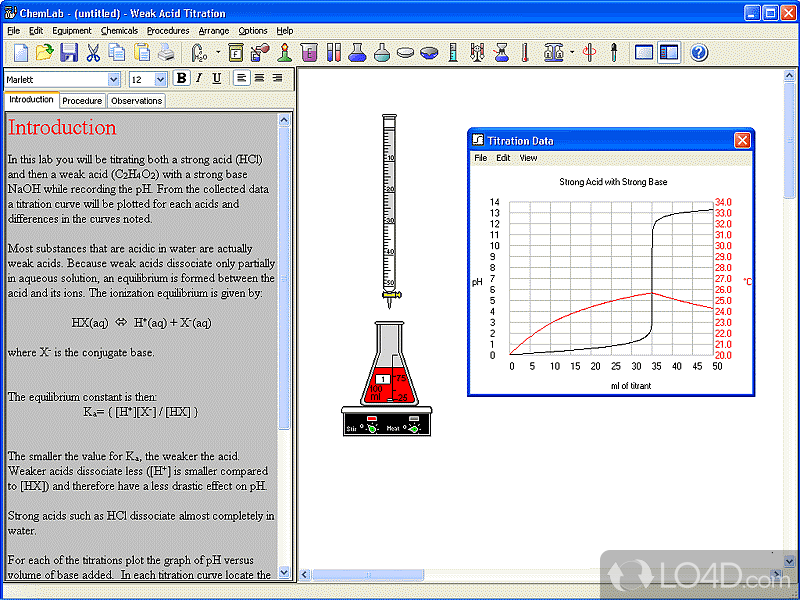 Check the periodic table - Screenshot of ChemLab