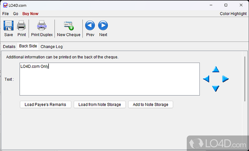 Electronic Cheque Writer screenshot