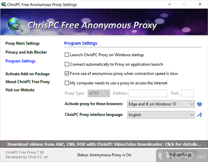 ChrisPC Free VPN Connection 4.06.15 download the new for mac