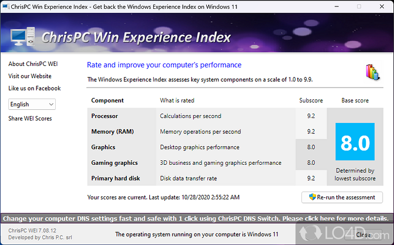 ChrisPC Win Experience Index 7.22.06 instal the new for windows