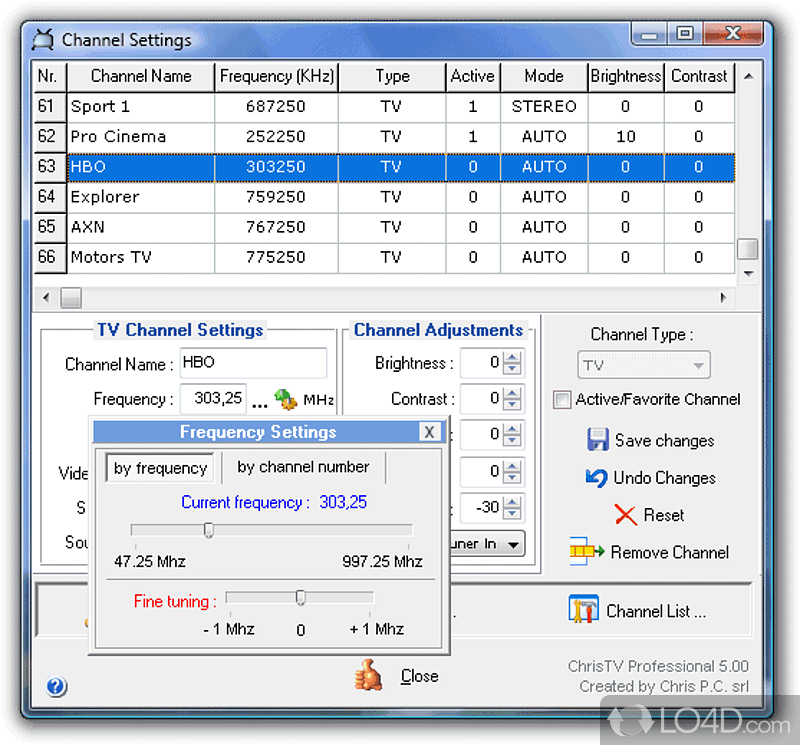 Record TV shows or movies with this PVR that takes control over you TV card with no more than a few mouse clicks - Screenshot of ChrisTV Standard