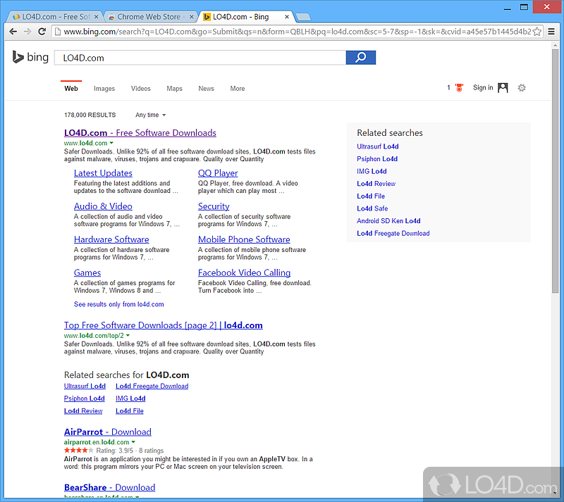 Chromium Portable: User interface - Screenshot of Chromium Portable