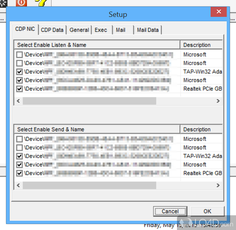 Monitor connected devices - Screenshot of Cisco CDP Monitor