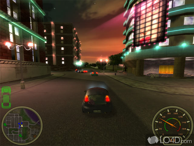 Easy-to-play sandbox car racing game - Screenshot of City Racing