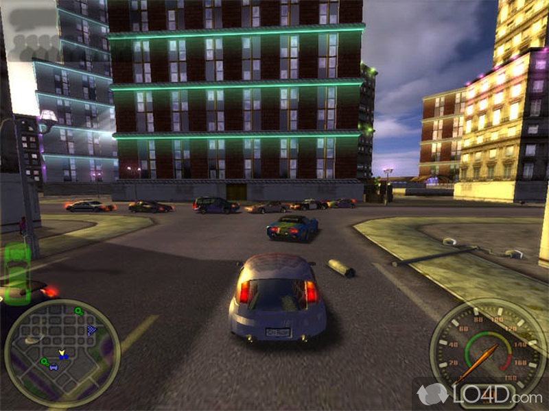 A free and simple car racing game - Screenshot of City Racing