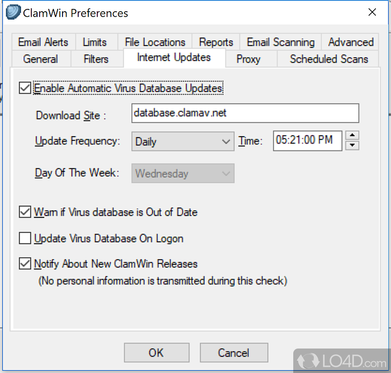 ClamWin Free Antivirus - Screenshot of ClamWin Antivirus