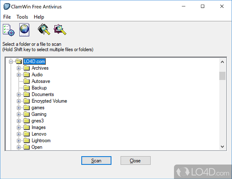 Popular free anti virus solution - Screenshot of ClamWin Antivirus