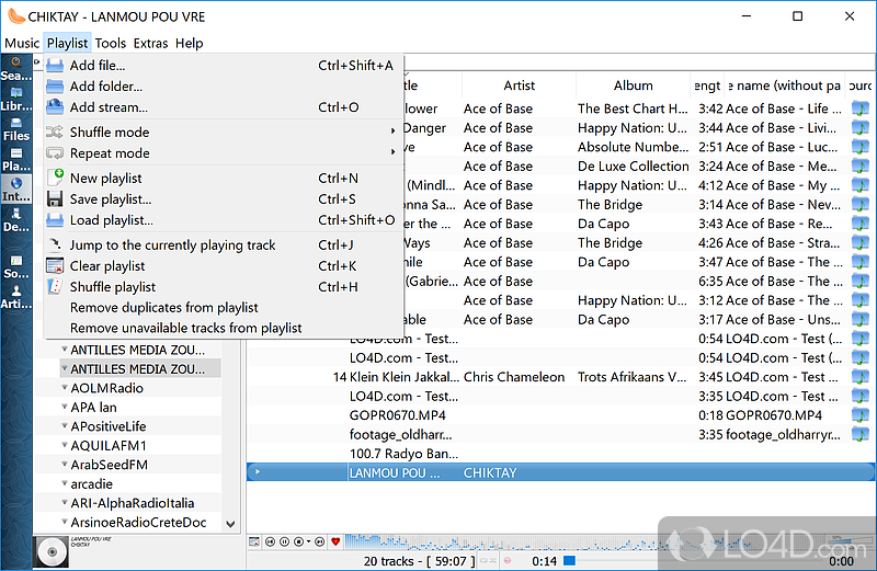 Lightweight, easy-to-use music player - Screenshot of Clementine Player