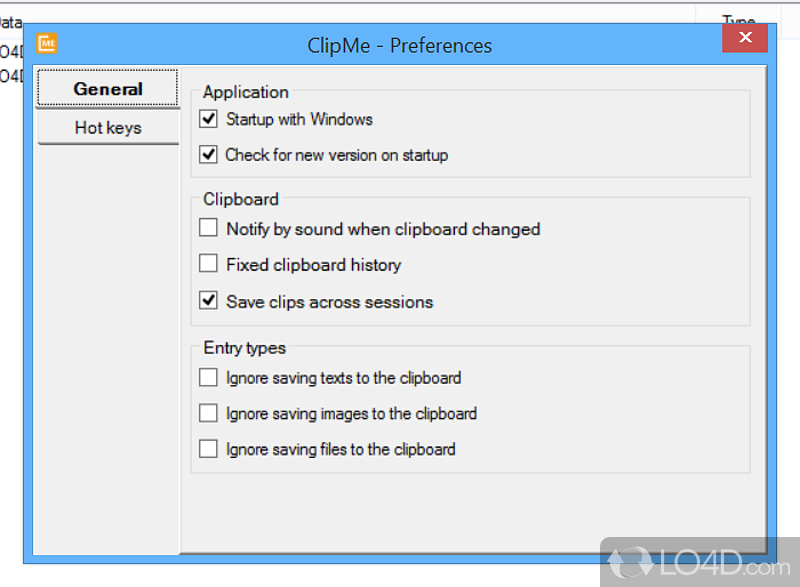 Clear-cut and approachable user-interface - Screenshot of ClipMe